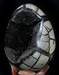 Septarian Dragon Egg Geode - Crystal Filled #37359-2
